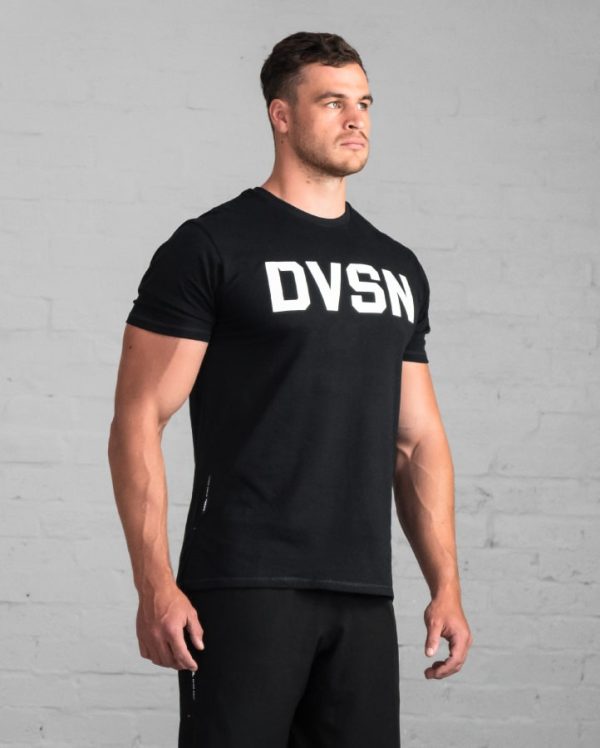 DVSN Men's Logo Shirt - Black - Front-right View