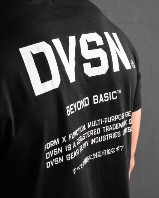 DVSN Men's Street Tee - Black with Back Print