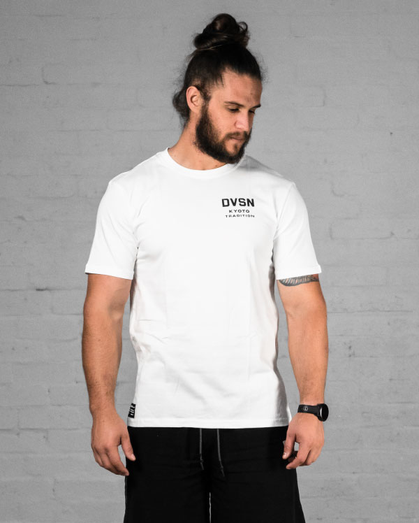 DVSN Kyoto Tradition Tee in White - Japanese Back Print
