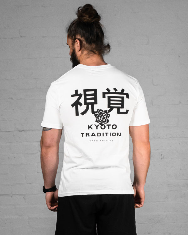 DVSN Kyoto Tradition Tee in White - DVSN Special - Japanese Car Culture - Back Print