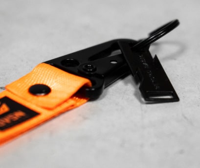 Jet Tag Keychain - Osaka Orange - Powder coated alloys with Carabiner Clip