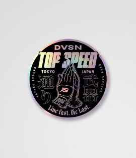 STICKER. Disc 90mm [ Holographic - Top speed ]